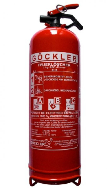 Feuerlöscher 1 Kilogramm ABC